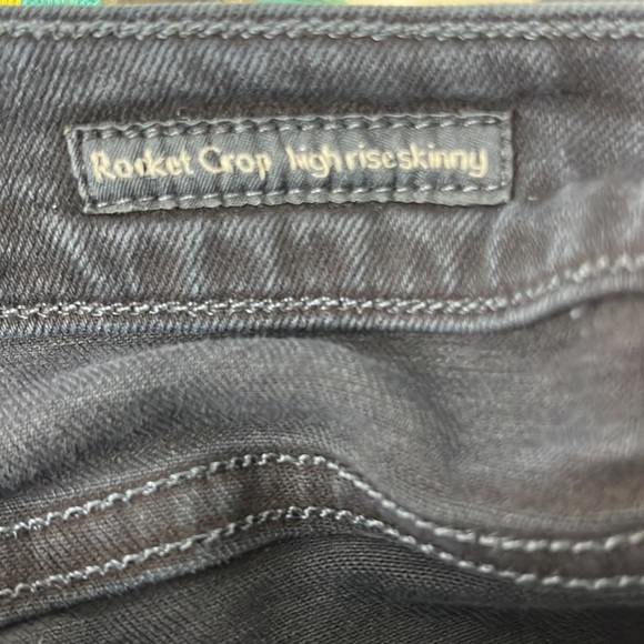 Citizens for Humanity Rocket Crop High Rise Skinny Black Jeans - Picture 8 of 11